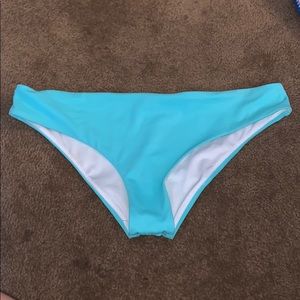 “PINK” teal bikini bottoms